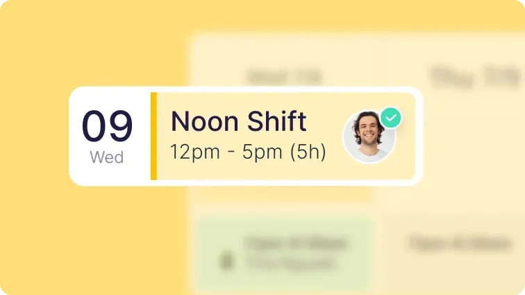 shift on yellow background