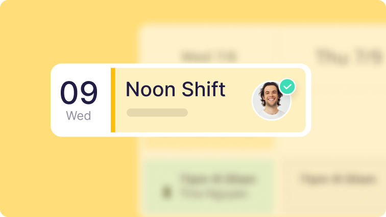 shift on yellow background